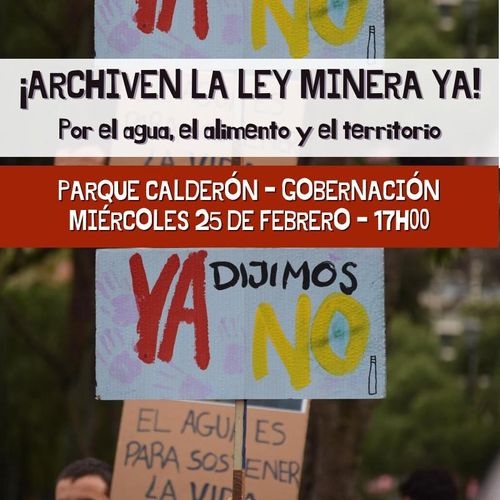 Archiven La Ley Minera YA!